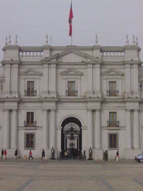 La Moneda: bombardeado em 1973.
